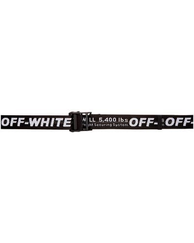 Off-White c/o Virgil Abloh Ssense Exclusive Black Workout Sport Industrial Belt