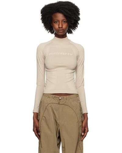 MISBHV Active Long Sleeve Top - Natural