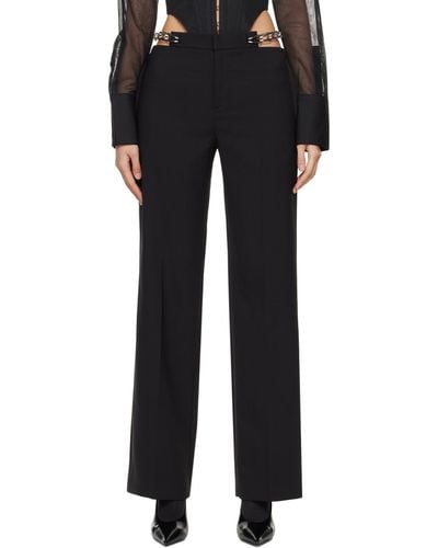 Dion Lee Chain Link Trousers - Black