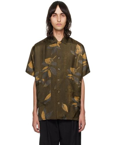 Uma Wang Brown Terry Shirt - Multicolour