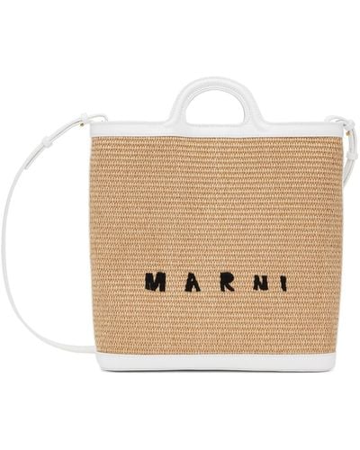 Marni &ホワイト Tropicalia クロスボディ トートバッグ - ナチュラル