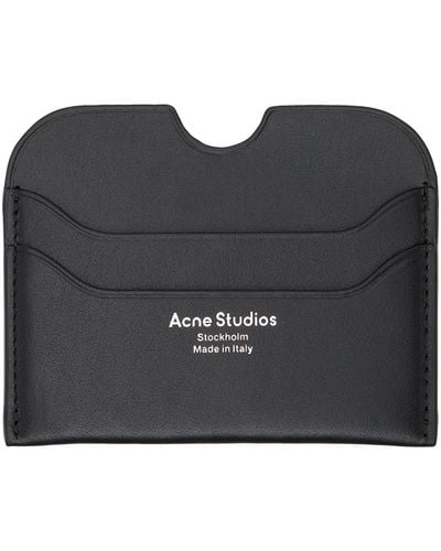 Acne Studios Black Leather Cardholder