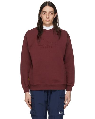 Dime Burgundy Cotton Sweatshirt - Multicolor