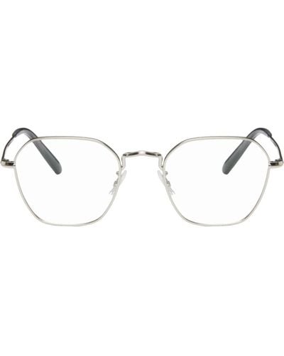 Oliver Peoples Silver Levison Glasses - Black