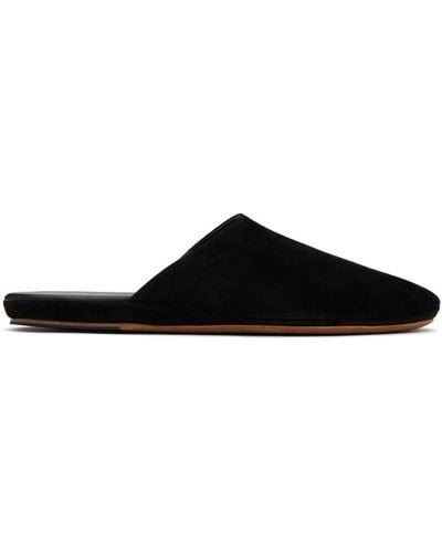 The Row Franco Slippers - Black