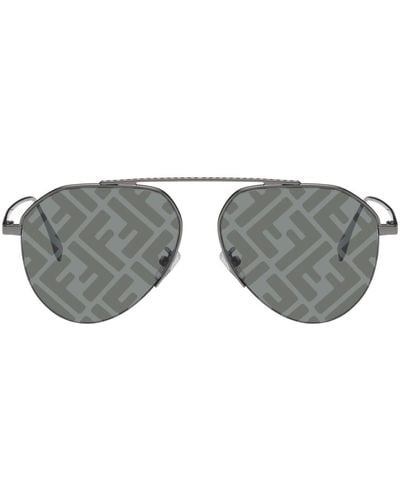 Fendi Gunmetal Travel Sunglasses - Black