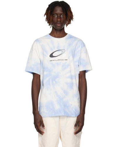 Saturdays NYC T-shirt bleu et blanc édition oakley