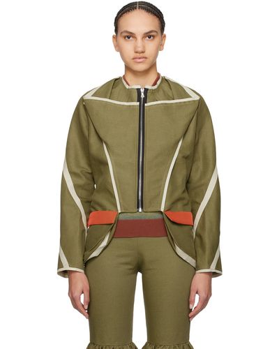 PAULA CANOVAS DEL VAS Arc Jacket - Green