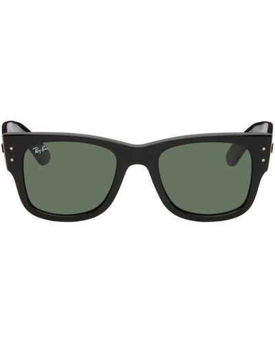 Ray-Ban Black Mega Wayfarer Sunglasses - Green