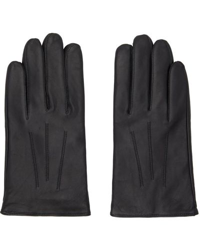 HUGO Lambskin Gloves - Black