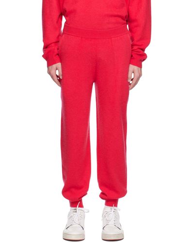 Frenckenberger Hotoveli Lounge Trousers - Red