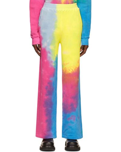 The Elder Statesman Pantalon de survêtement en coton - Multicolore