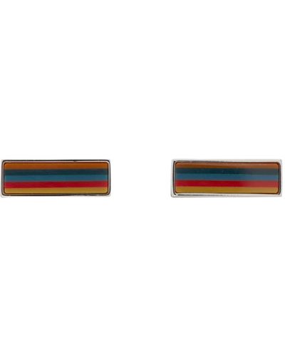 Paul Smith Artist Stripe Cuff Links - Black