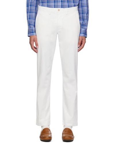 Polo Ralph Lauren Straight Fit Trousers - White