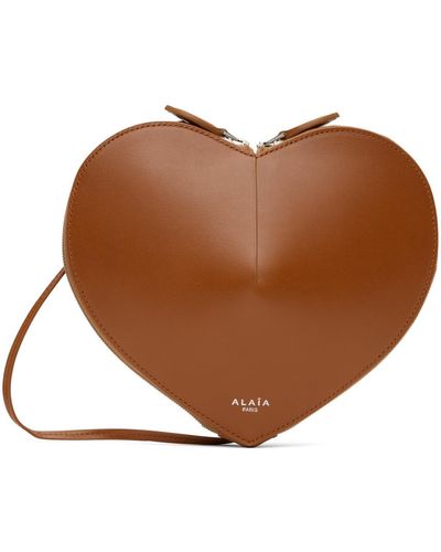 Alaïa Tan 'le Coeur' Bag - Brown