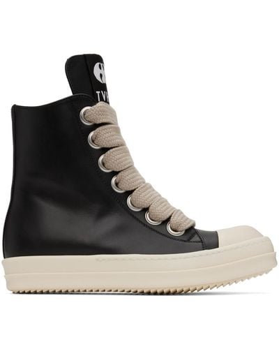 Rick Owens Ssense Exclusive Black Kembra Pfahler Edition Jumbo Lace Trainers