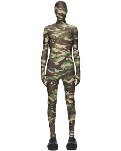 Vetements Camouflage Jumpsuit - Black
