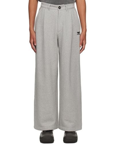Adererror Gray Pleated Sweatpants - Brown