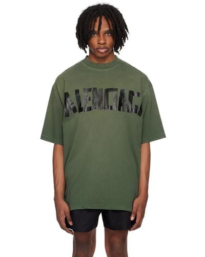 Balenciaga ーン Tape Type Tシャツ - グリーン