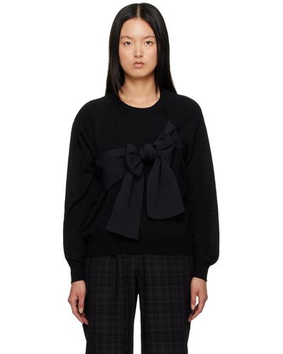 Tao Comme Des Garçons Bow Sweater - Black