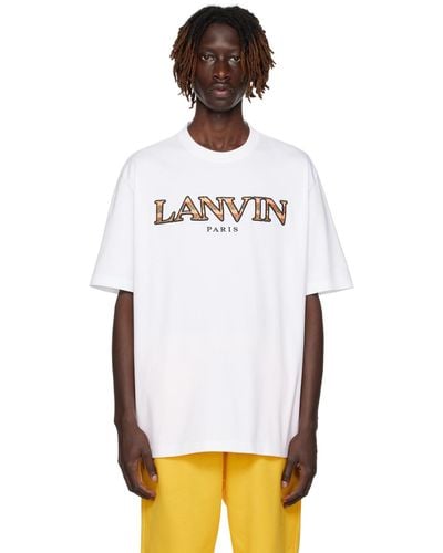 Lanvin ホワイト Classic Curb Tシャツ