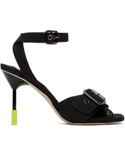 MSGM 'iconic ' Heeled Sandals - Black
