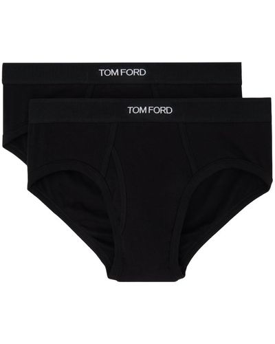 Tom Ford Ensemble de deux slips noirs