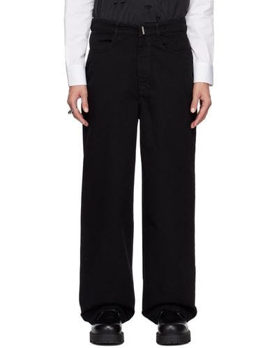 Givenchy Black Wide Jeans