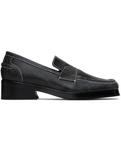 Eckhaus Latta Stitched Loafers - Black
