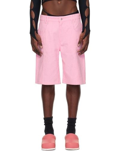 Marshall Columbia Brushed Denim Shorts - Pink