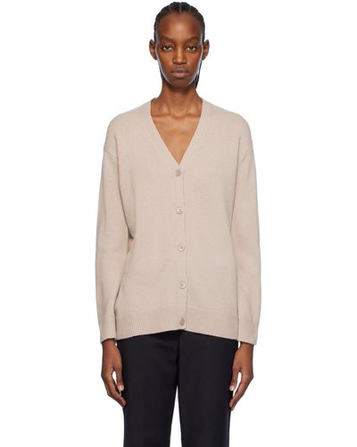 Max Mara Beige Jane Cardigan - Black