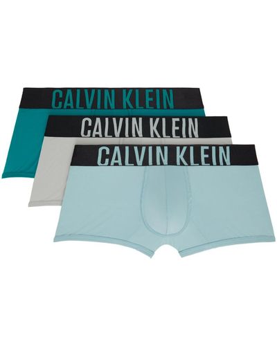 Calvin Klein Three-pack Intense Power Micro Boxer Briefs - Green