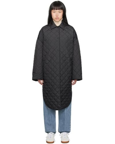 Totême Toteme Black Quilted Coat