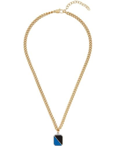 Maison Margiela Gold Resin Charm Necklace - Metallic