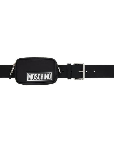 Moschino Black Pouch Belt