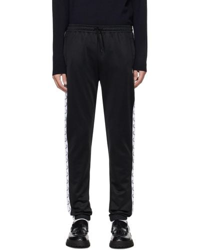 Fred Perry Black Taped Track Trousers