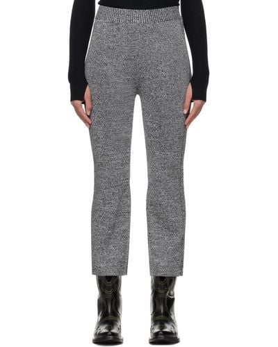 Ganni Grey Cropped Trousers