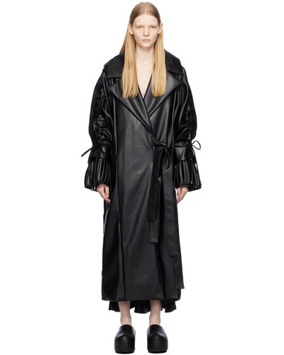 Yume Yume 'grown By Nature' Faux-leather Coat - Black