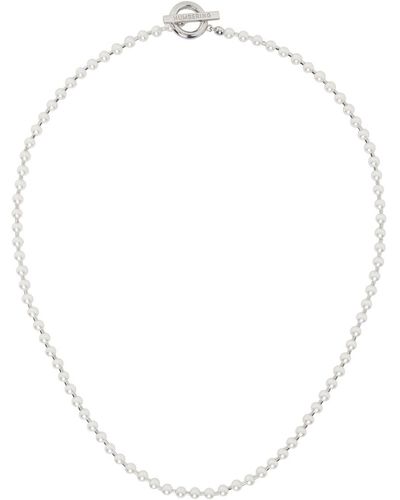 NUMBERING Collier 9718s blanc à perles