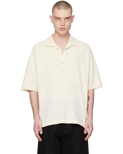 RECTO. Off- Pigment-dyed Polo - White