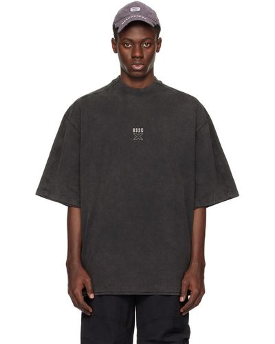 032c T-shirt 'x' gris - Noir