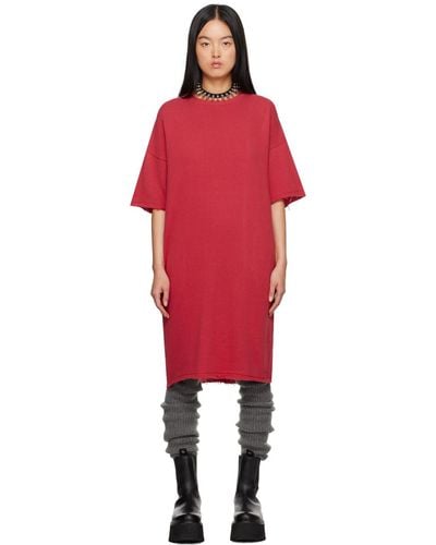 R13 Elongated Midi Dress - Red