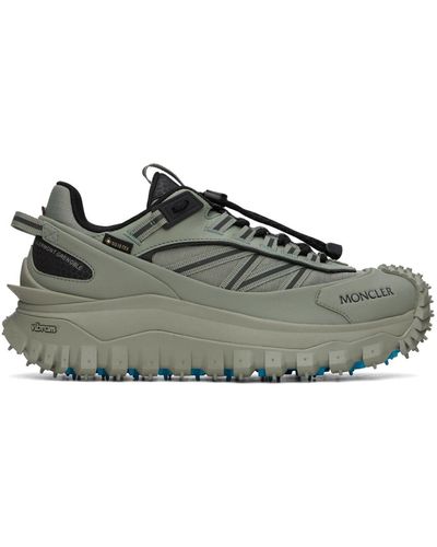 Moncler Baskets trailgrip kaki en gore-tex - Noir