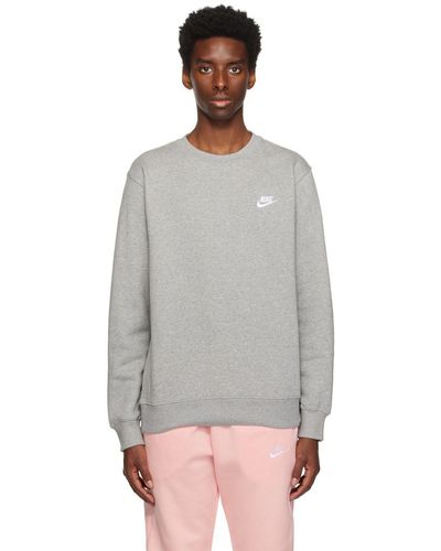 Nike off white club fleece deals crew neck sweatshirt