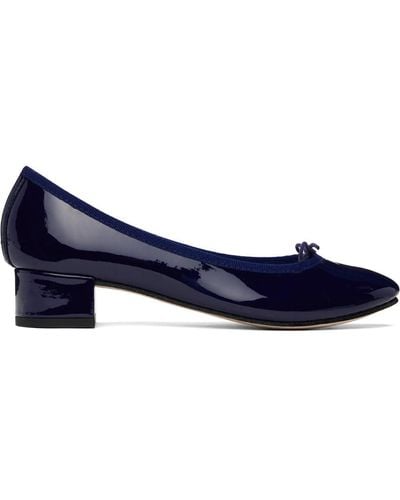 Repetto Navy Camille Heels - Blue