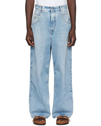 Hed Mayner Faded Jeans - Blue