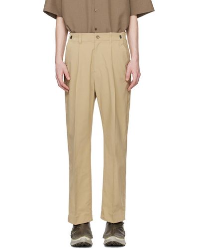Meanswhile Side Zip Trousers - Natural