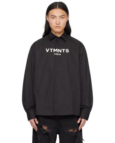 VTMNTS Paris シャツ - ブラック