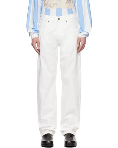424 Baggy-Fit Jeans - White