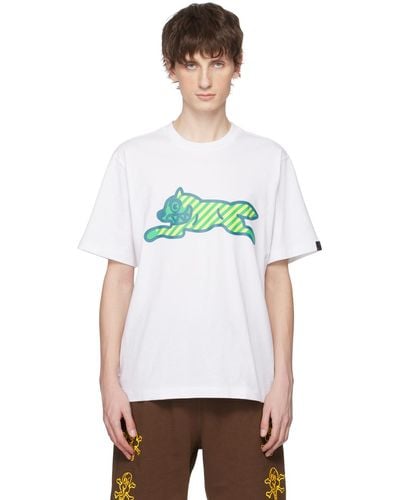 ICECREAM T-shirt blanc à logo running dog